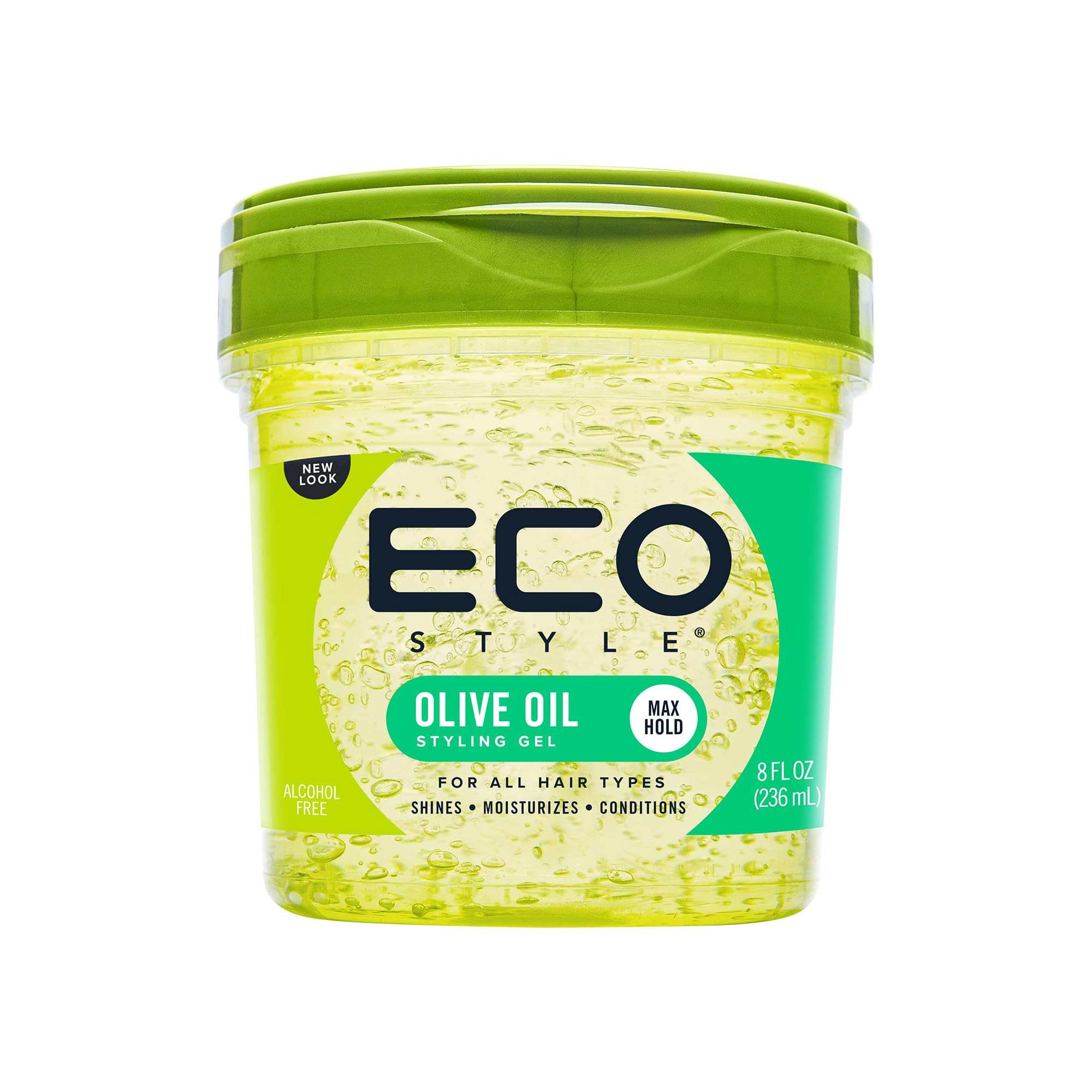 Ecostyle Olivenöl-Styling-Gel, grün, ganztägiger Halt, alkoholfrei, parabenfrei, sulfatfrei, k... | Amazon (DE)