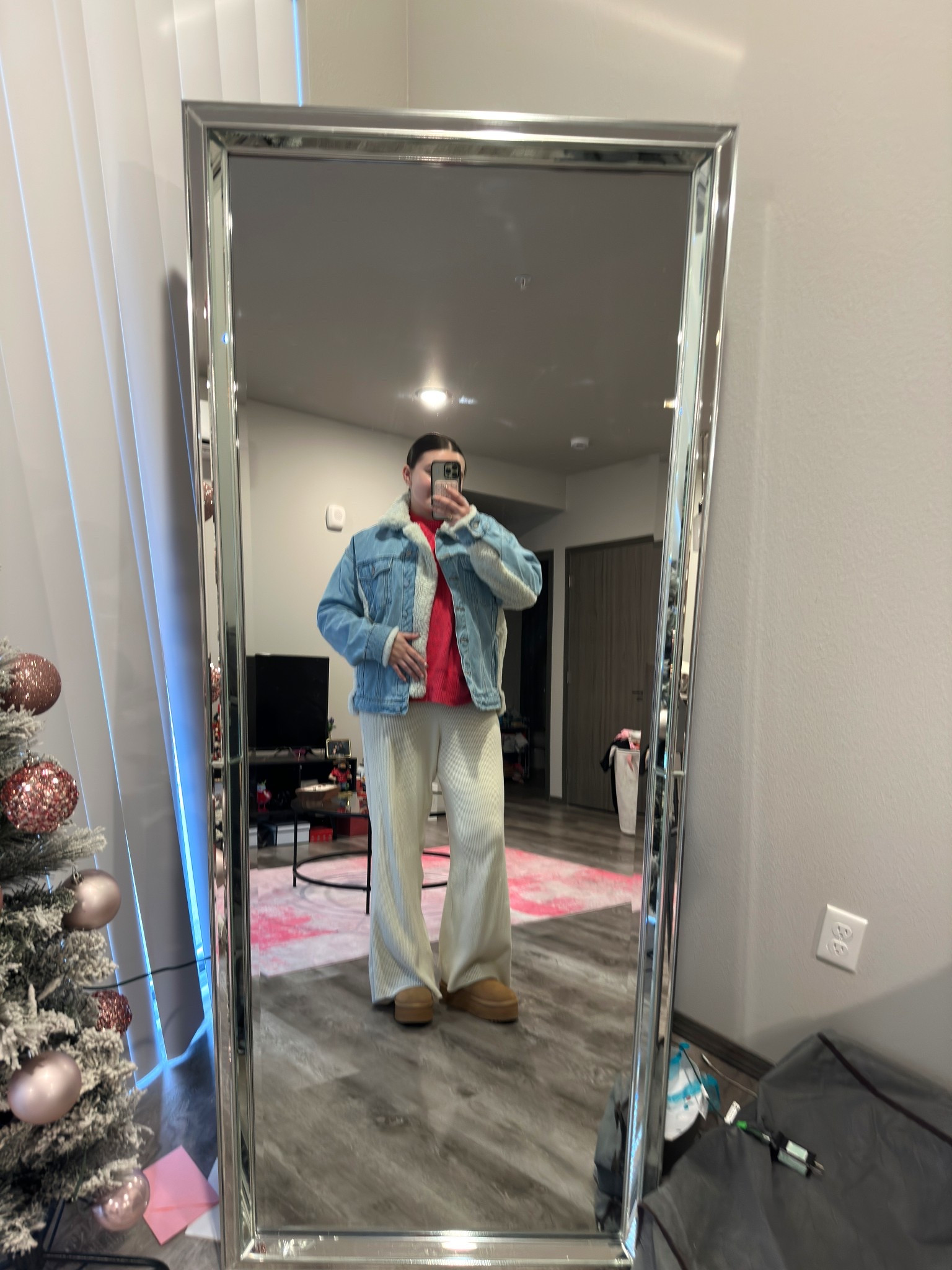 Cozy first day of 2026 outfit! I just love the knit on knit fit and while the jacket isn’t perfect for this look it at least keeps me warm 😆

I’m wearing a S sweater, LL pants and size 9 boots

#LTKFindsUnder100 #LTKSeasonal #LTKMidsize