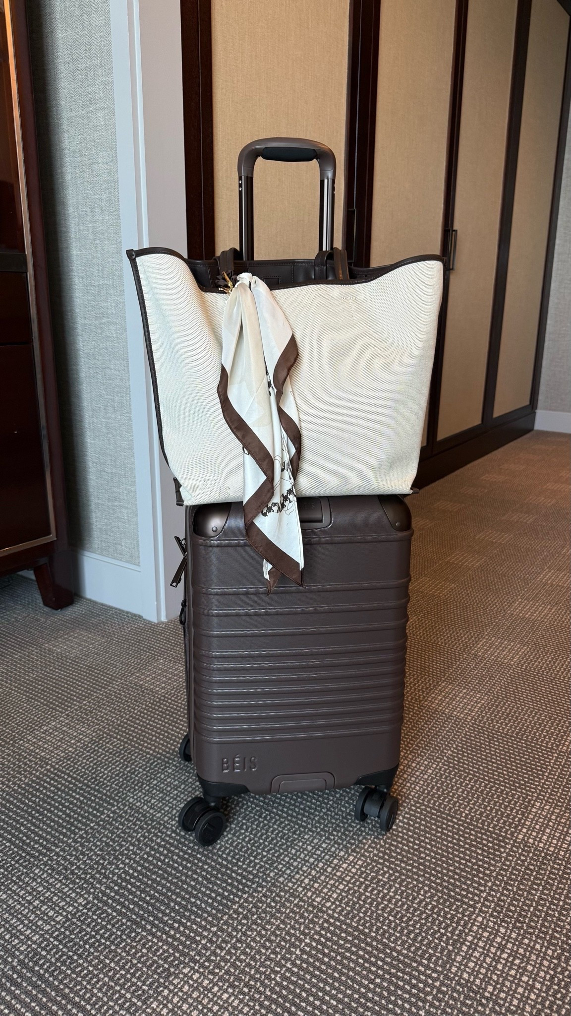 Perfect travel setup! The @beistravel roller carry-on and tote. I carry this tote 24/7 as my purse too! It holds so much

#LTKTravel #LTKmomlife #LTKdayinmylife