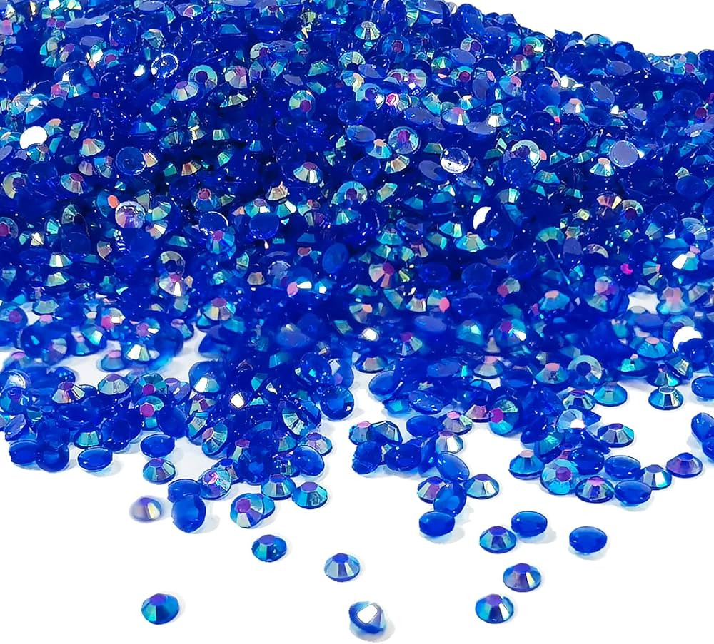 4000pcs 3mm Resin Rhinestone Multi-Color Flatback Jelly Resin Rhinestones Bling Glitter Diamond S... | Amazon (US)