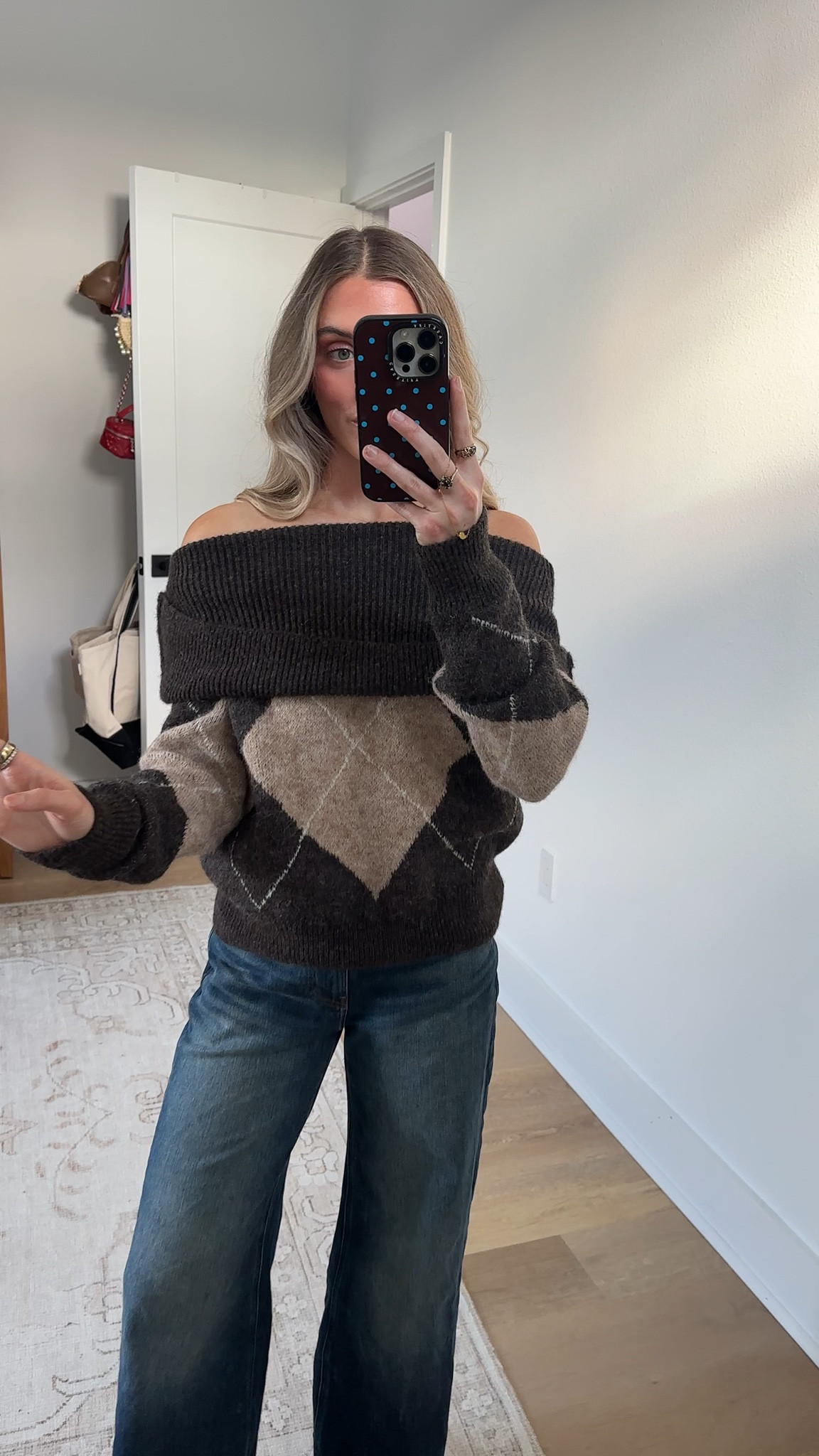 Amazon size small Chevara Women’s Off The Shoulder Knit Sweater Trendy Argyle Long Sleeve Loose Pullover Sweater Tops

#LTKSaleAlert #LTKSeasonal #LTKootd