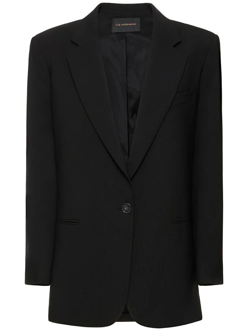 Guia oversize wool blend blazer | Luisaviaroma