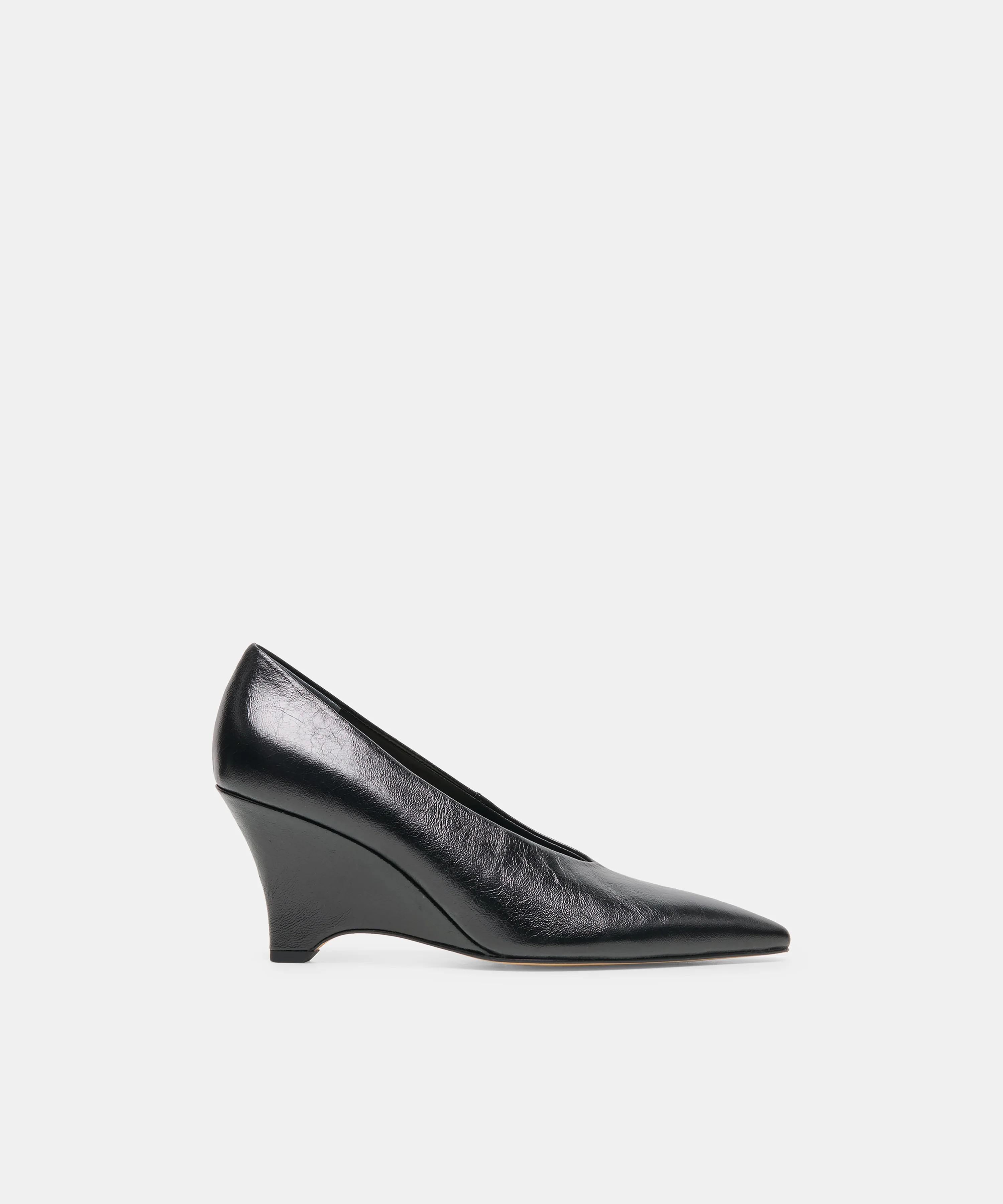 CAMERO Black Leather Pointed-Toe Wedges | Dolce Vita | DolceVita.com