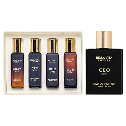 BellaVita Luxury CEO Man & Mens Gift Set Perfume Cologne for Men Combo| Long-Lasting Men's Cologn... | Amazon (US)