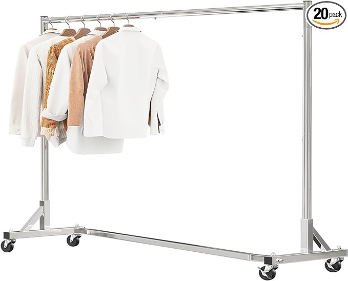 Simple Trending Industrial Grade Z-Base 70in extra long Clothes Garment Rack, Commercial Grade Ro... | Amazon (US)