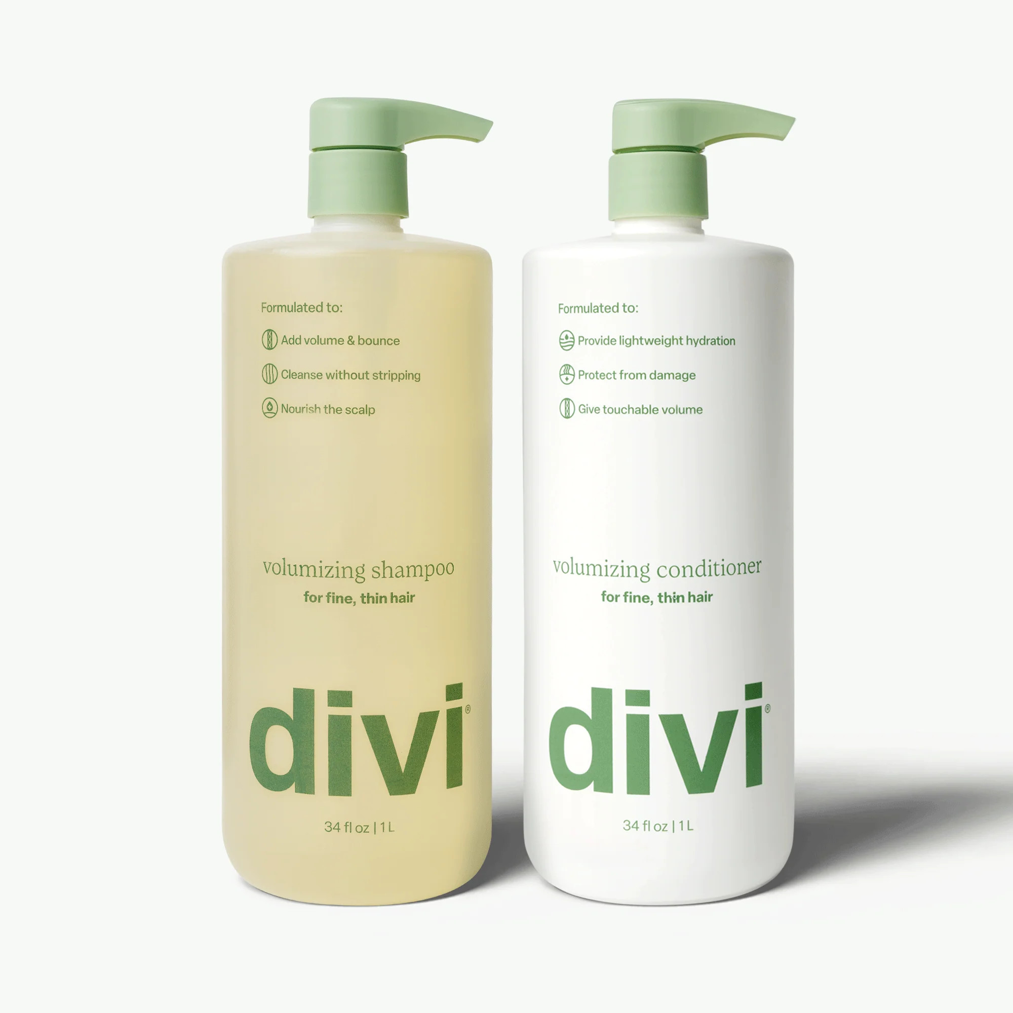 Divi Volumizing Shampoo & Conditioner | Volumize Fine, Thin Hair | Divi Official LLC