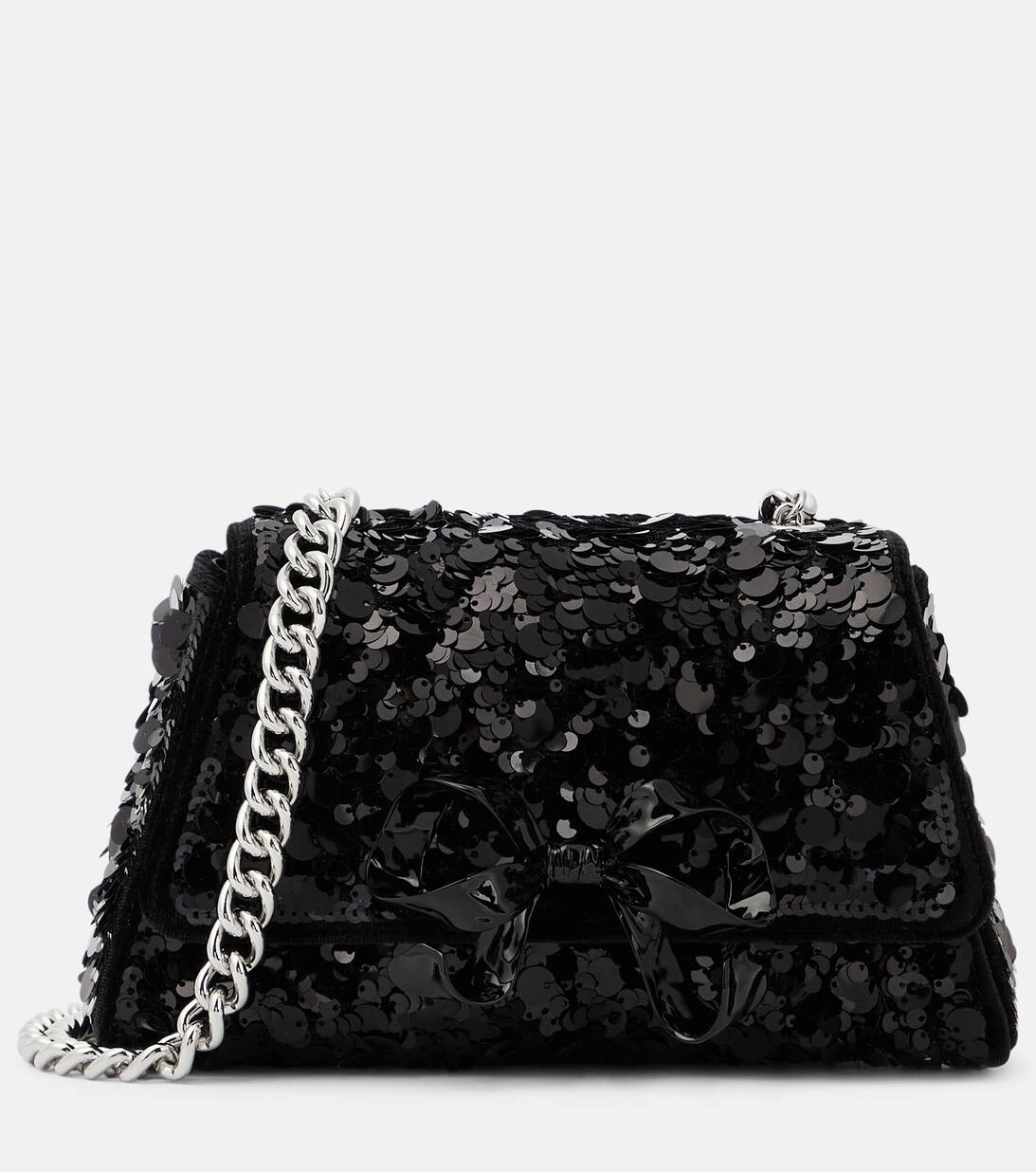 Bow Mini sequined shoulder bag | Mytheresa (US/CA)