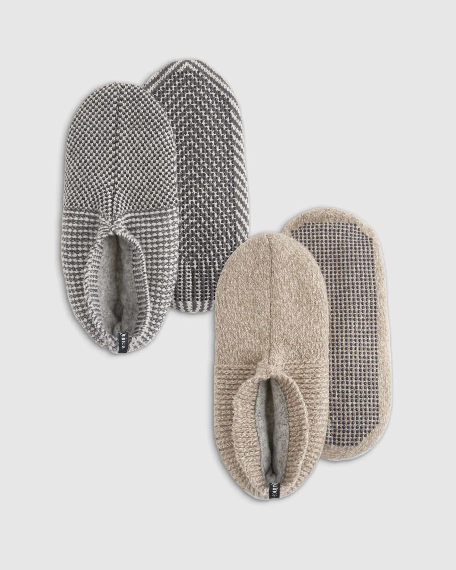 Fleece Lined Gripper Slippers (2-Pack) | Quince