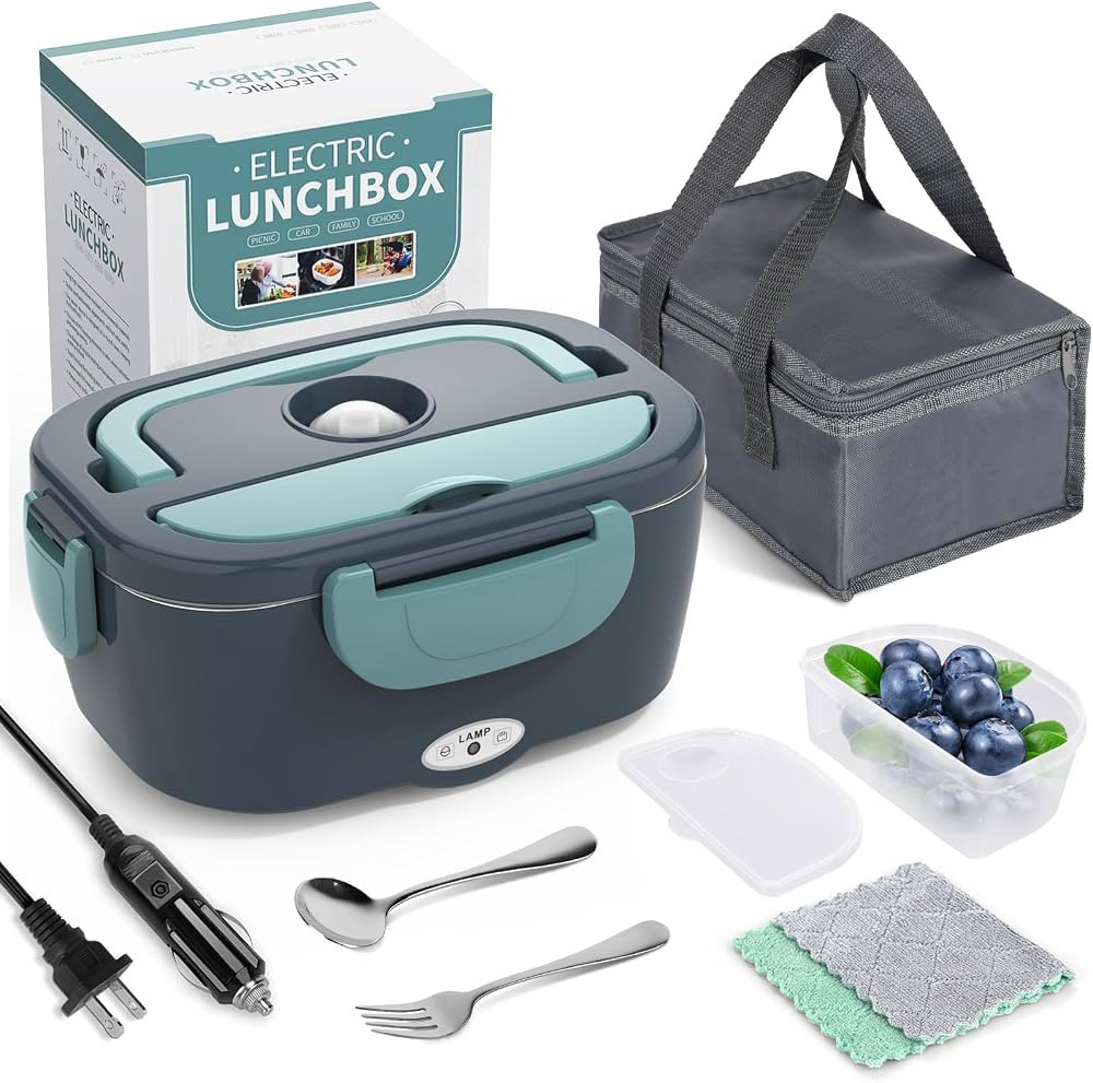 Herrfilk Electric Lunch Box Food Heater, 3 in 1 Ultra Quick Heated Lunch Boxes for Adults, 12V/24... | Amazon (US)