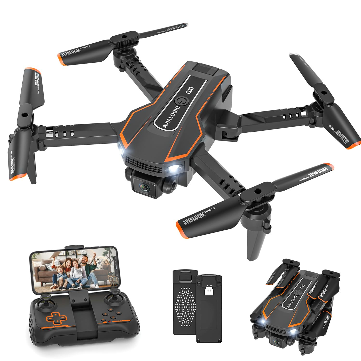 AVIALOGIC Mini Drone with Camera for Kids, Remote Control Helicopter Toys Gifts for Boys Girls, F... | Amazon (US)
