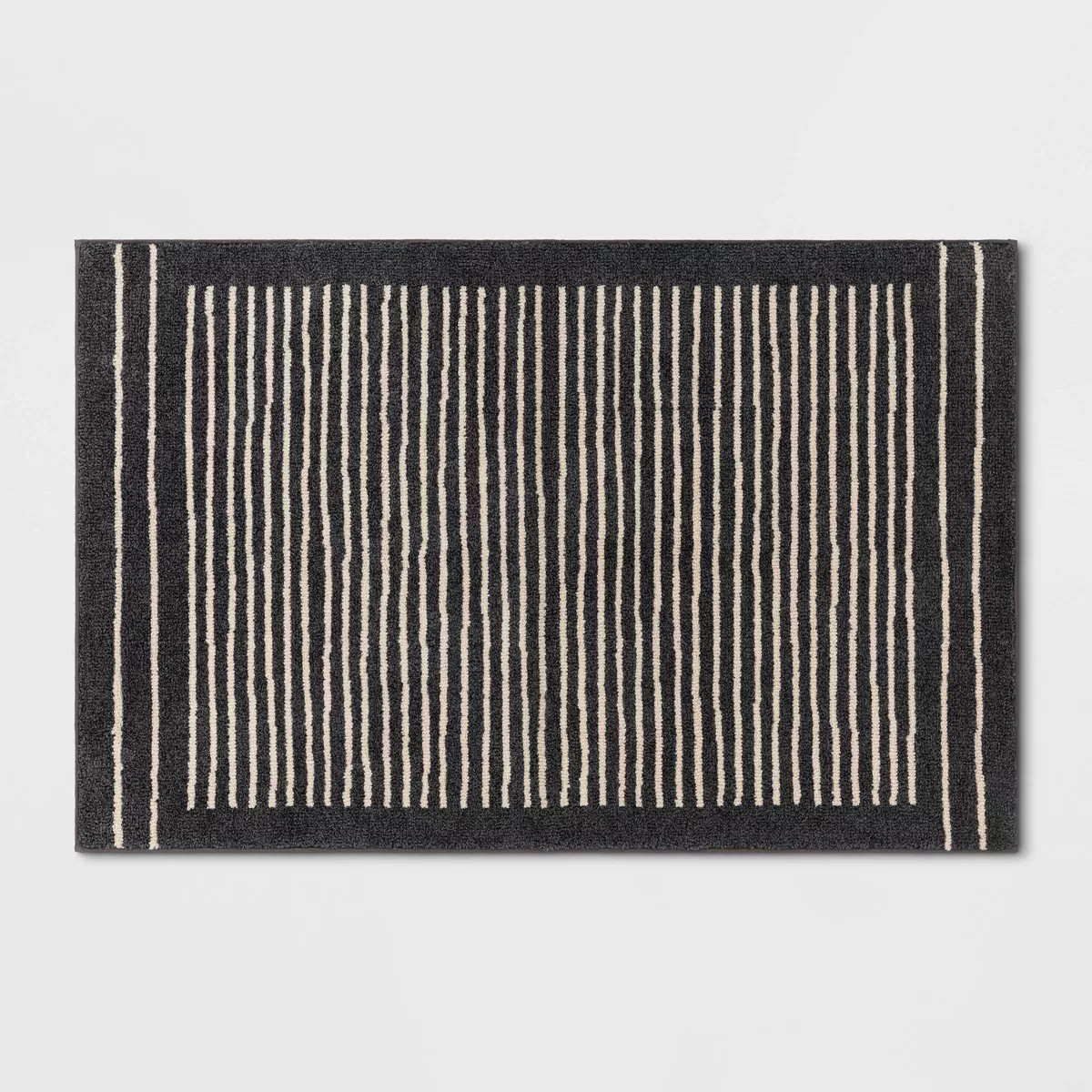 2'6"x4' Washable Washable Knitted Stripe Accent Rug Gray - Threshold™ | Target