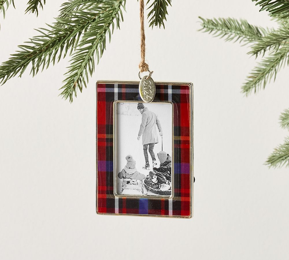 Dated Enamel Frame Ornament | Pottery Barn (US)
