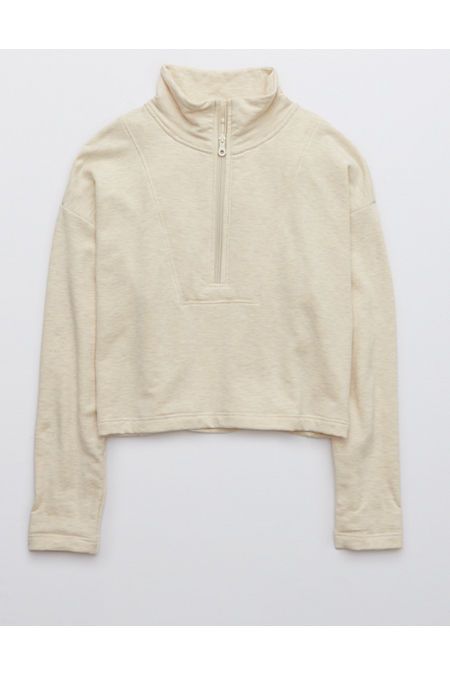 OFFLINE OTT Fleece Quarter Zip Sweatshirt | American Eagle Outfitters (US & CA)