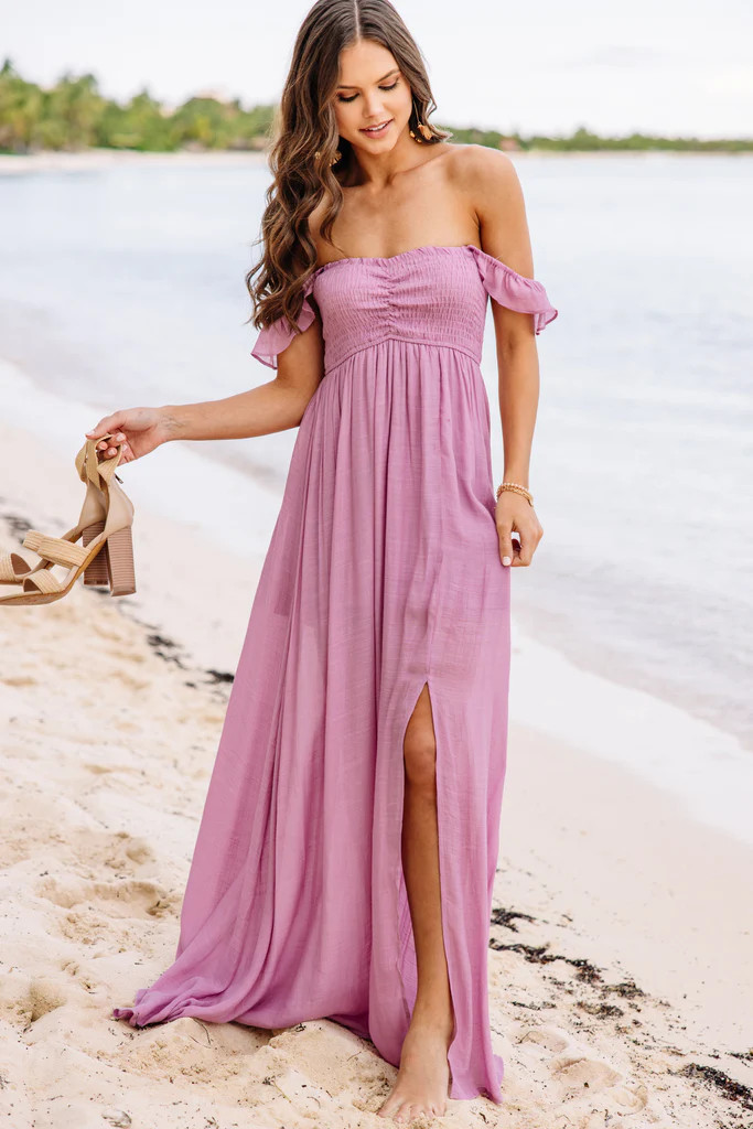 Calling On You Mauve Pink Maxi Dress | The Mint Julep Boutique
