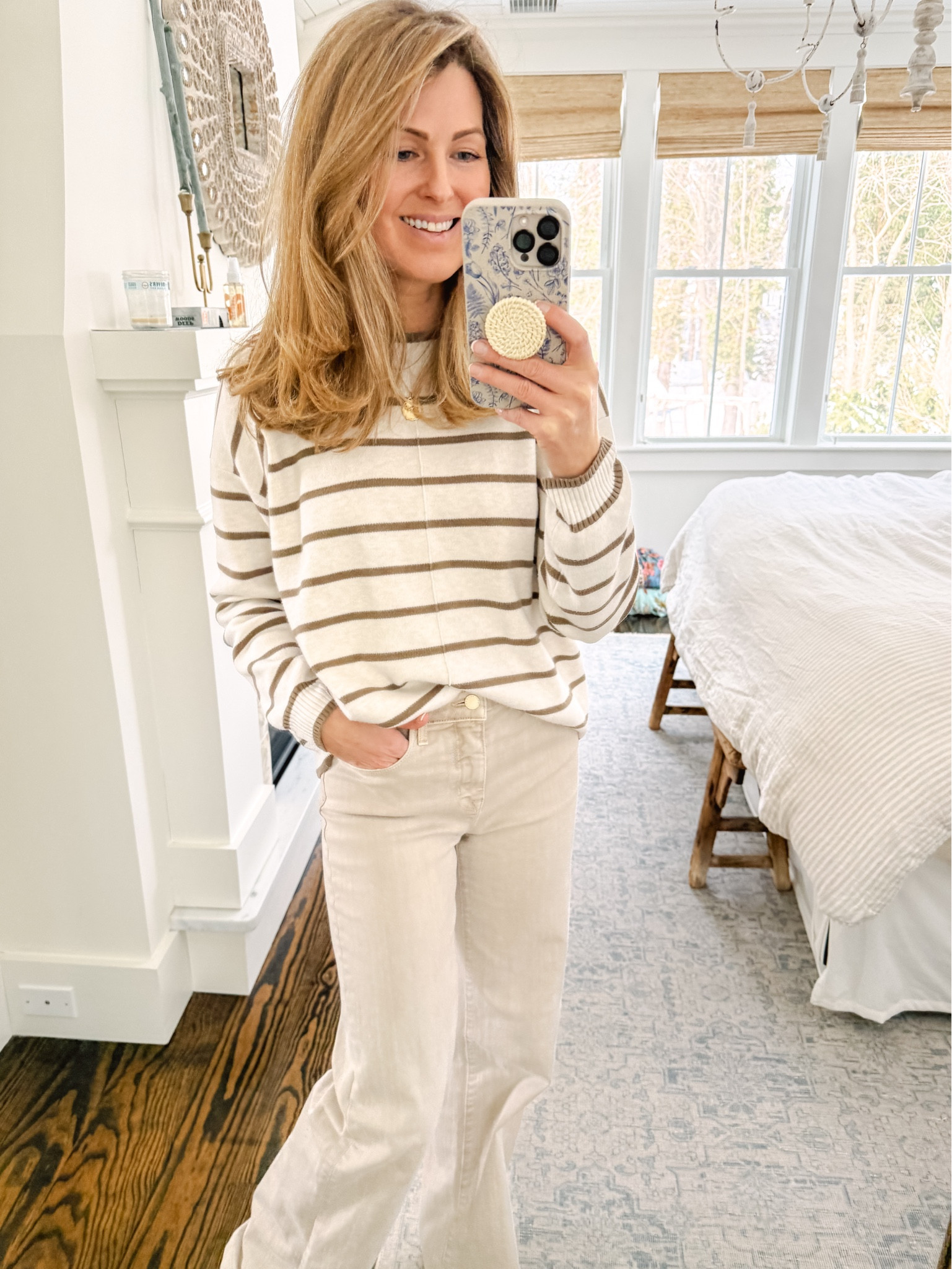 Neutrals and stripes! And favorites on sale! I’m wearing a size small in the sweater. 

#LTKFindsUnder100 #LTKMostLoved #LTKStyleTip