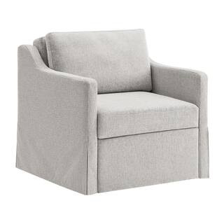 Serta Hailey Linen Twin Convertible Arm Chair 111A012LIN - The Home Depot | The Home Depot
