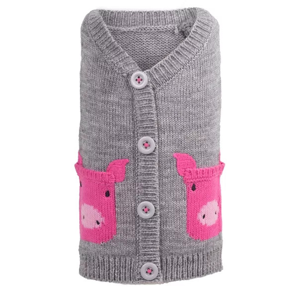 The Worthy Dog Pig Pullover Cardigan Sweater | Target