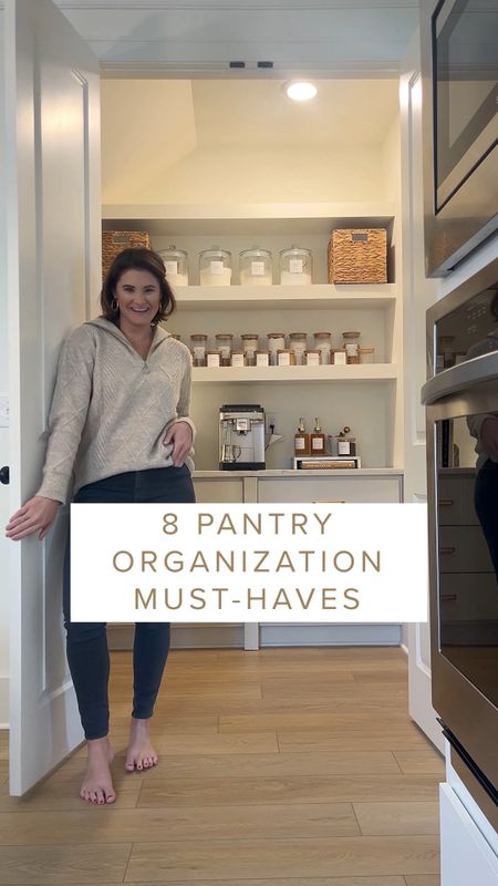 My Favorite Amazon Pantry Organization finds! I found the best air tight jars, minimalist labels, brass scoops, coffee syrup dispenser and marble pedestal perfect for a coffee bar setup! 

#LTKfindsunder50 #LTKVideo #LTKhome