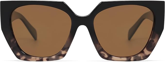 SOJOS Large Oversized Polarized Sunglasses for Women, Big Designer Womens Trendy Square Shades SJ... | Amazon (US)