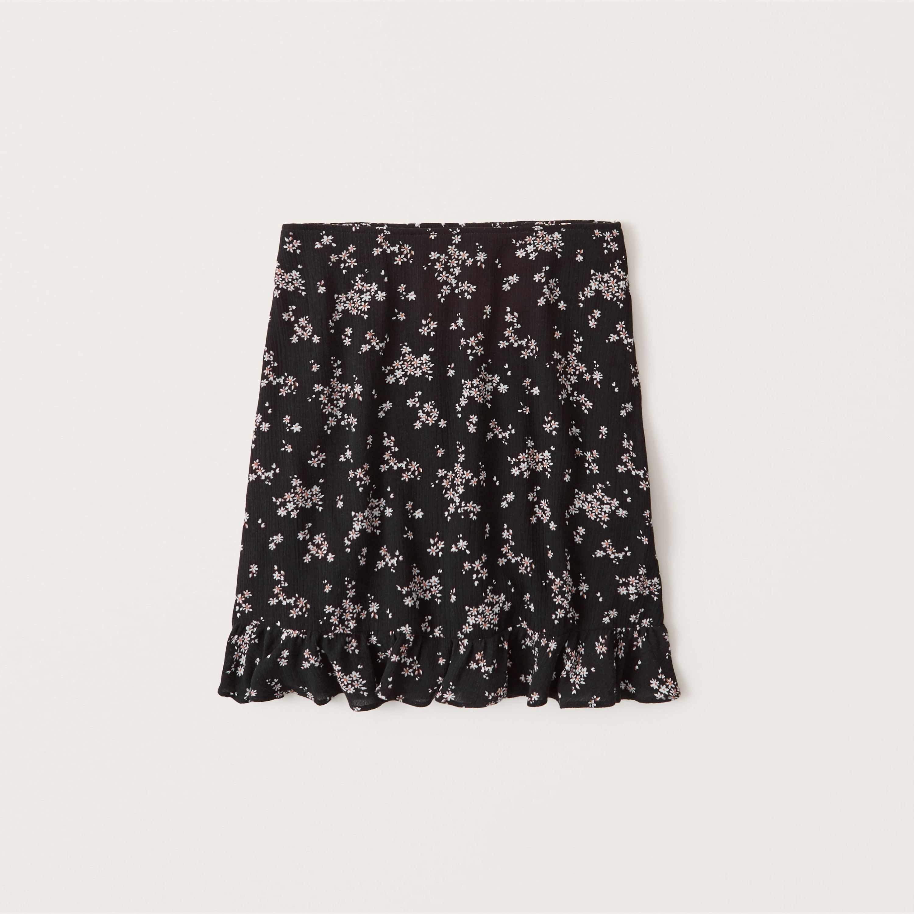 Ruffle Hem Mini Skirt | Abercrombie & Fitch (US)