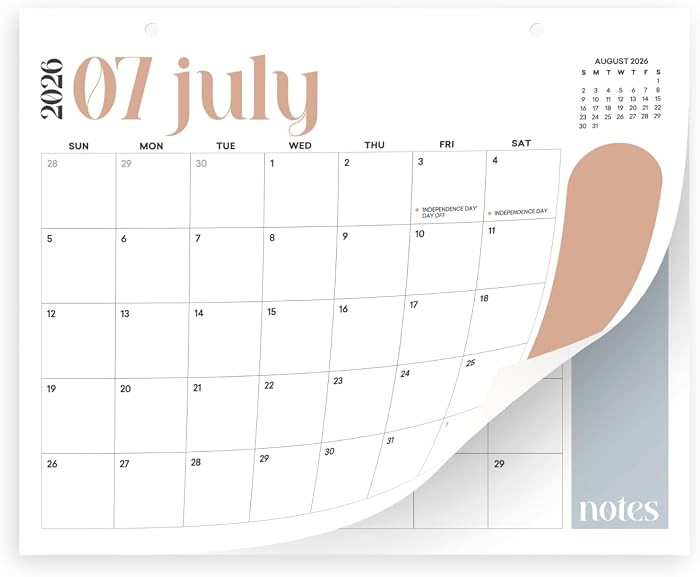 Magnetic Calendar for Fridge Colorful Arc Calendar January 2026 to June 2027, 13.5x11 Inch, Month... | Amazon (US)