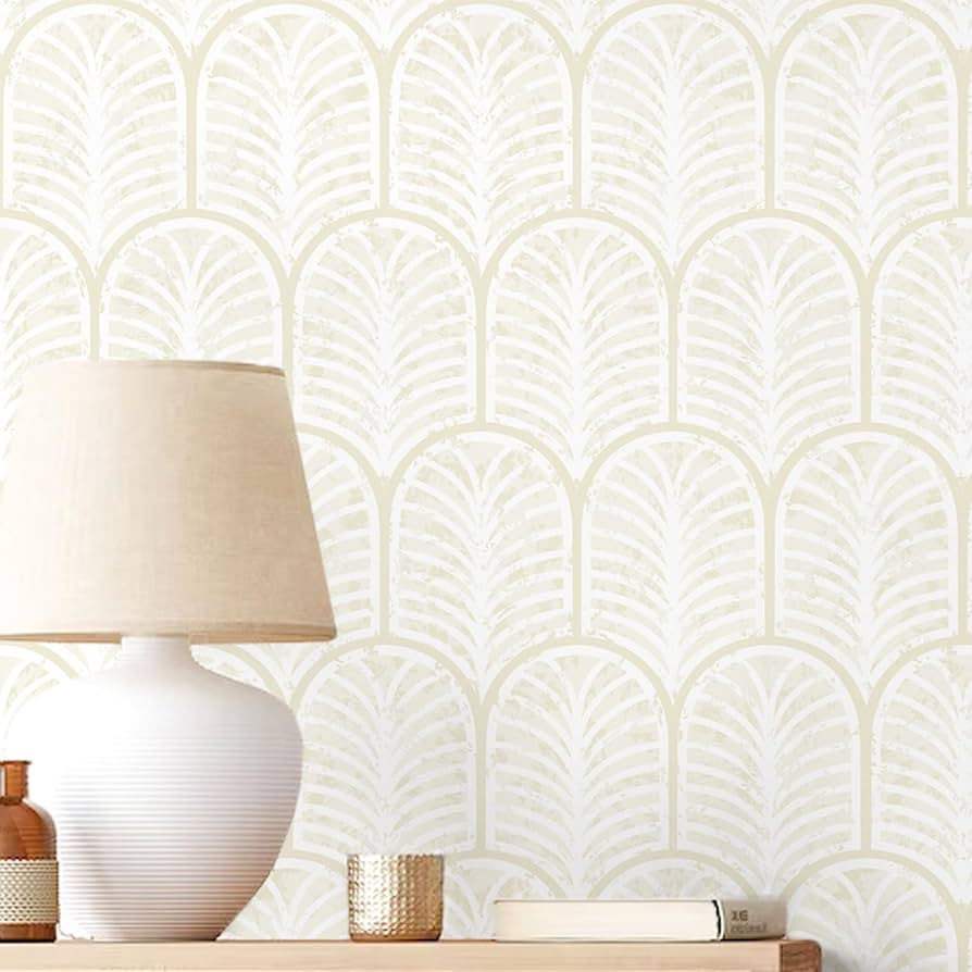 Sevalo Modern Peel and Stick Wallpaper Boho Contact Paper for Cabinets and Drawer Beige Geometric... | Amazon (US)