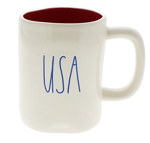Rae Dunn by Magenta USA Ceramic LL Coffee Mug Red Interior | Amazon (US)
