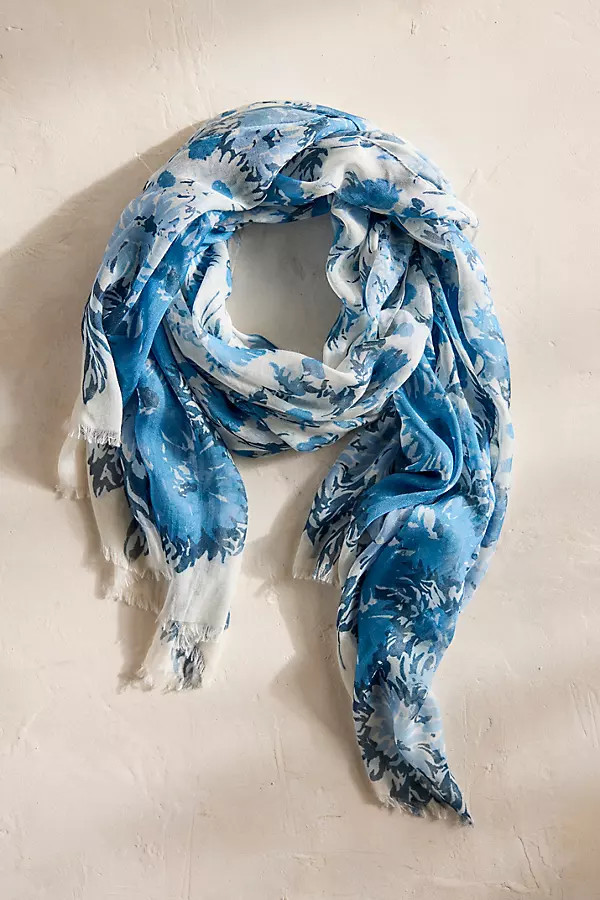 In Bloom Scarf in Blue at Terrain | Terrain