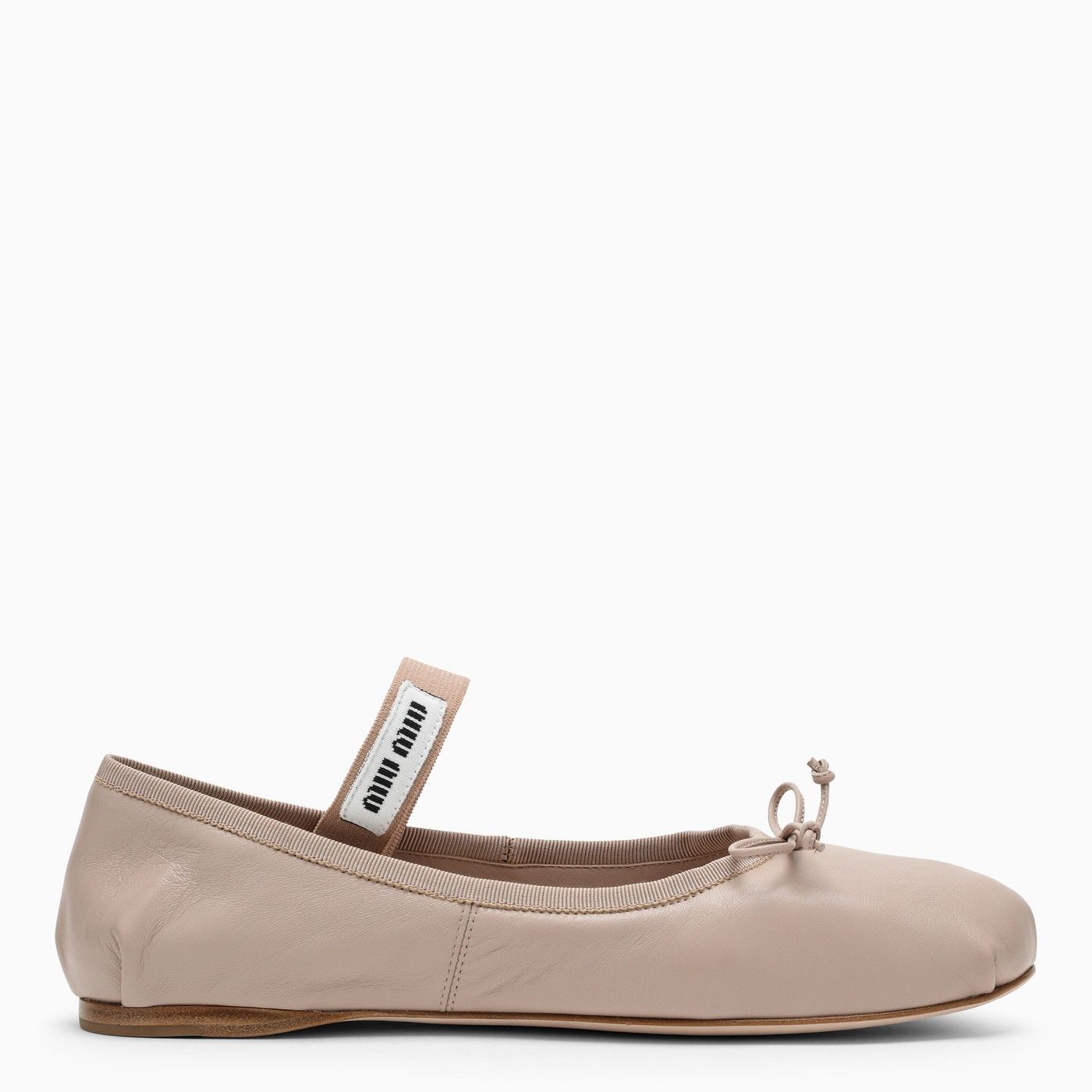Nude leather ballerinas | The Double F