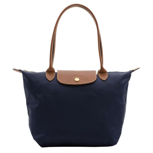 Longchamp Le Pliage Navy Blue Nylon Small Foldable Shoulder Tote Bag | Bed Bath & Beyond