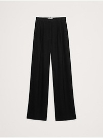 Soho High-Rise Wide-Leg Italian Wool Pant | Banana Republic (US)