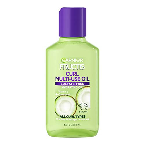 Garnier, Fructis Curl Multi-Use Hydrating Oil for All Curl Types, 3.8 Fl Oz | Amazon (US)