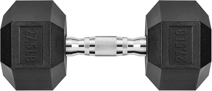 Hex Dumbbell Set 45-400 lb, Rubber Encased Exercise & Fitness Dumbbells, Weights Dumbbells Set of... | Amazon (US)