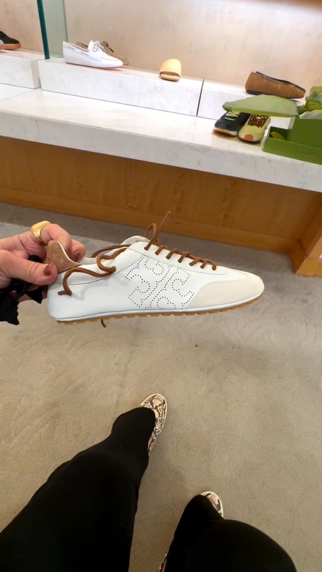 These sneakers by @toryburch are super comfy and I love that they are a neutral color. 
These run a little large so I needed to size down half a size. 
I am 55 year old mom of two boys/men, a wife, a wardrobe stylist, and post menopausal woman in business who is 14/16 on the bottom, a L on top and I am 5’4”. 
I have been every thing from a size 10-18+


#LTKShoeCrush #LTKMidsize #LTKPlusSize