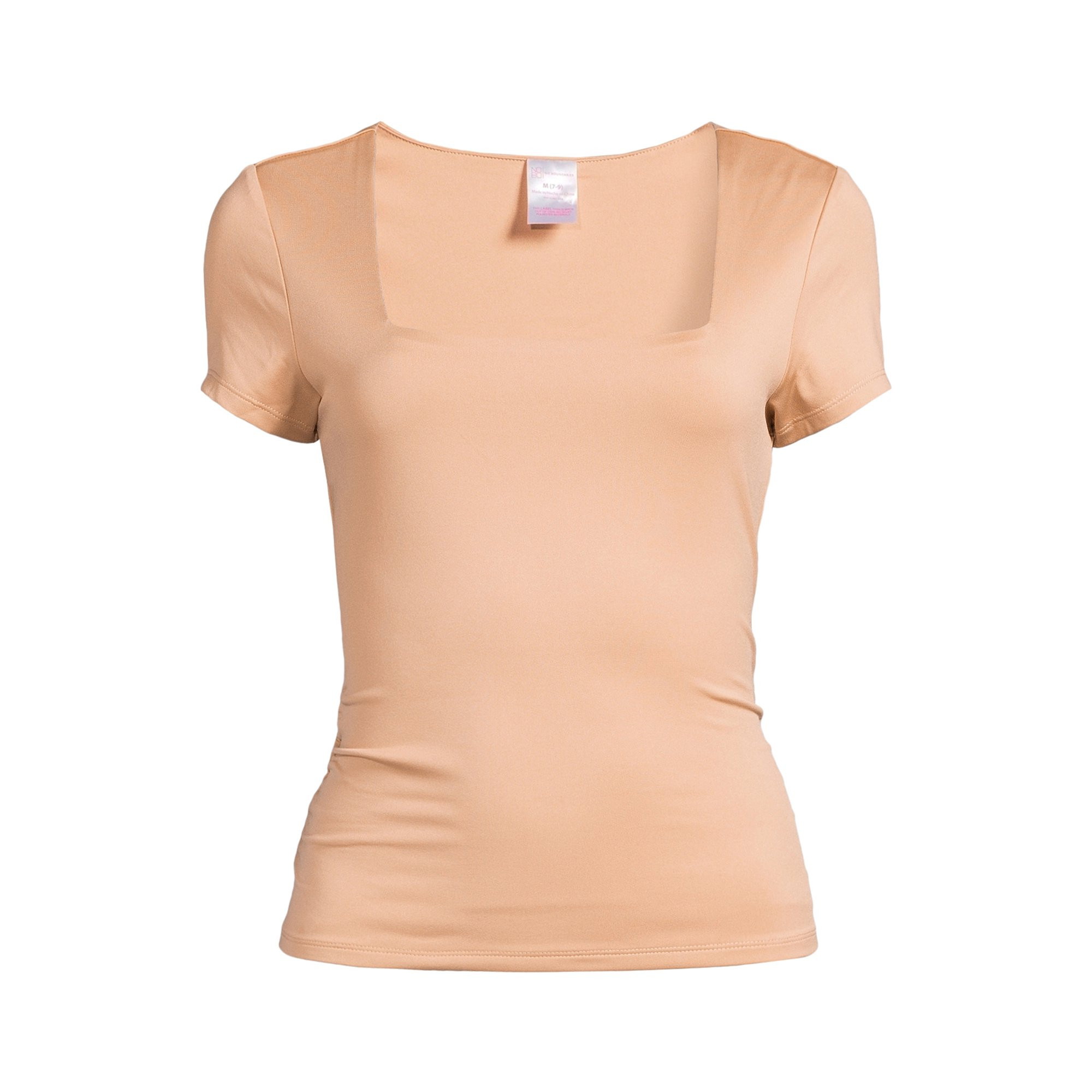 No Boundaries Juniors Square Neck Double Layer Top, Sizes XS-XXXL | Walmart (US)