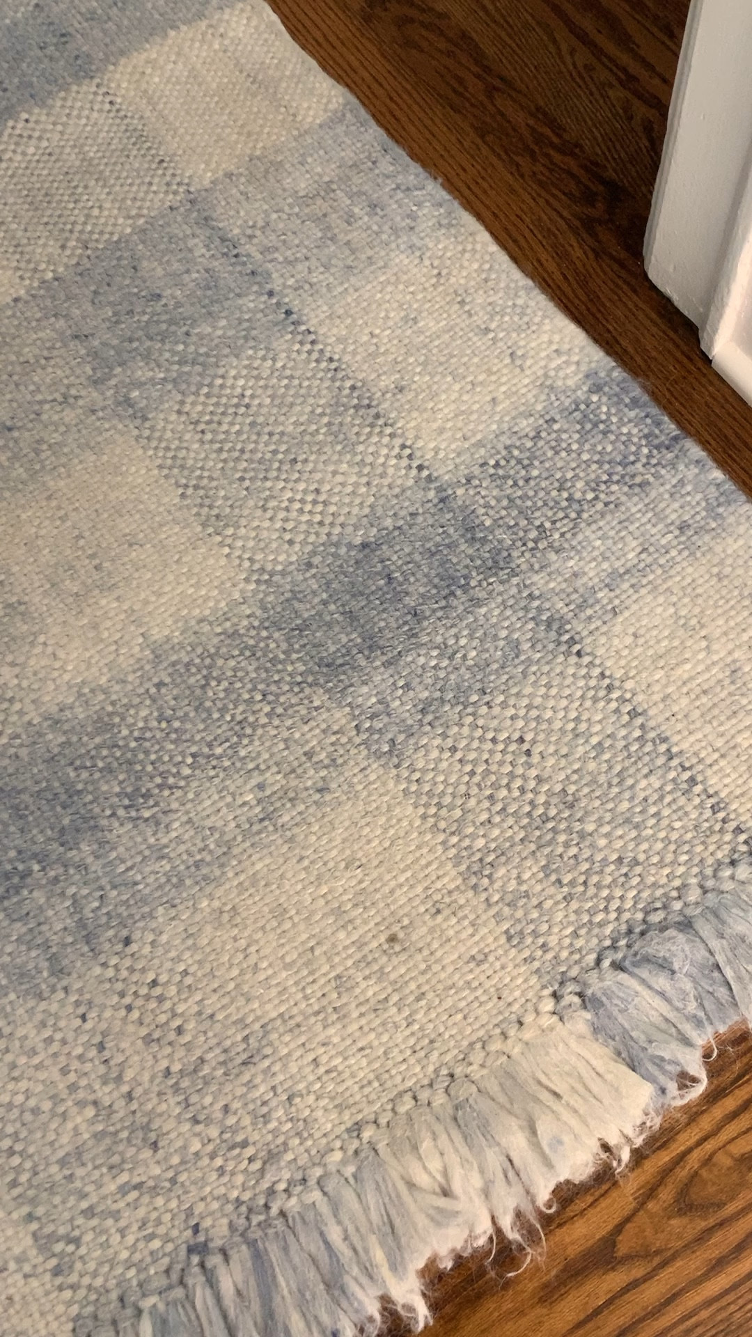Light blue gingham rug on sale! 

#LTKsalealert #LTKhome #LTKVideo