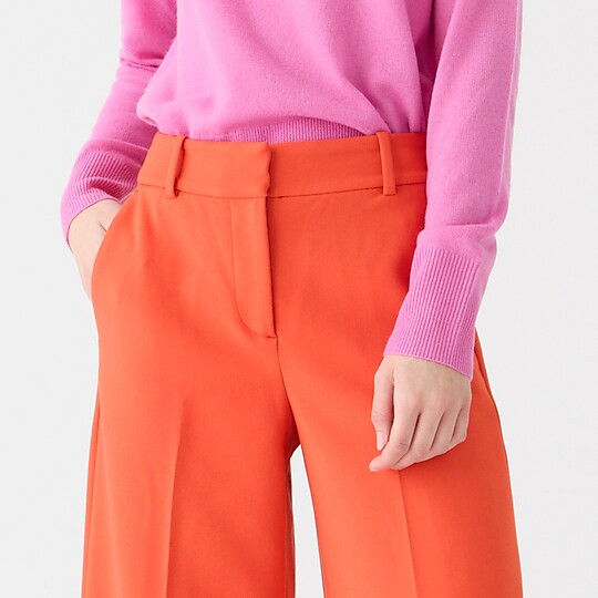Sydney wide-leg pant in four-season stretch | J. Crew US