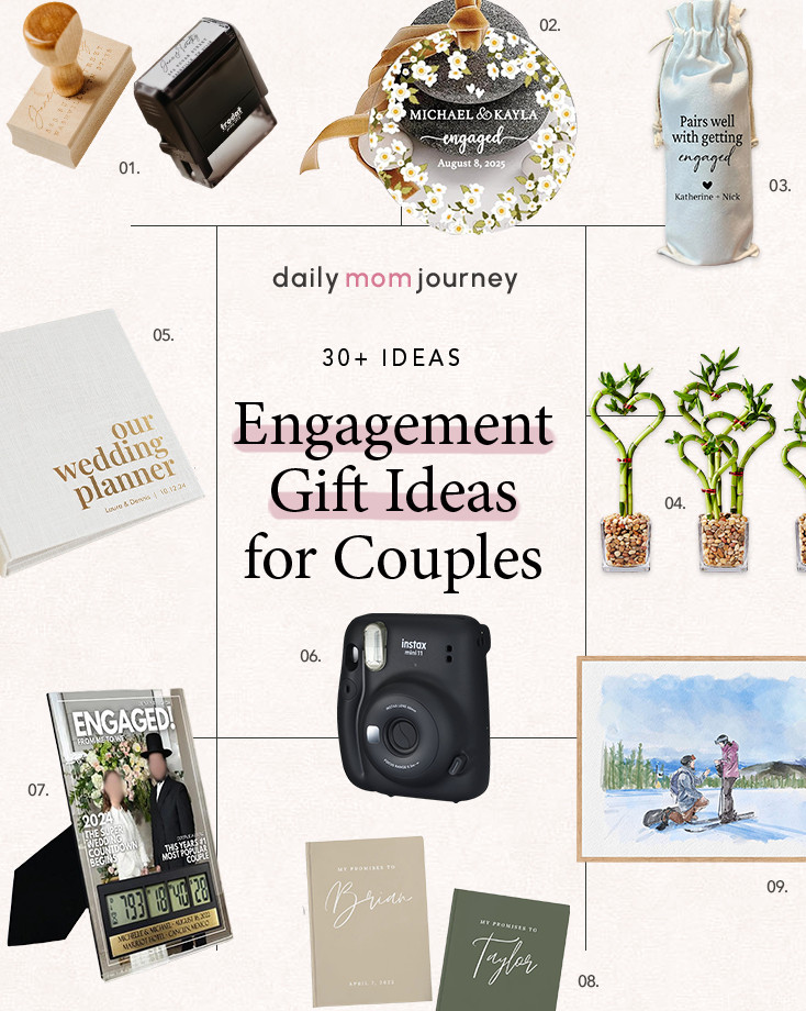 The perfect engagement gifts are here! 💍✨ Celebrate the happy couple with meaningful and unique gifts they’ll cherish forever. From personalized keepsakes to practical wedding must-haves, we’ve got 30+ ideas to inspire you! 🎁💛 See them all here 👉 https://dailymomjourney.com/engagement-gift-ideas/ #EngagementGifts #WeddingPlanning #GiftIdeas 

 #LTKWedding