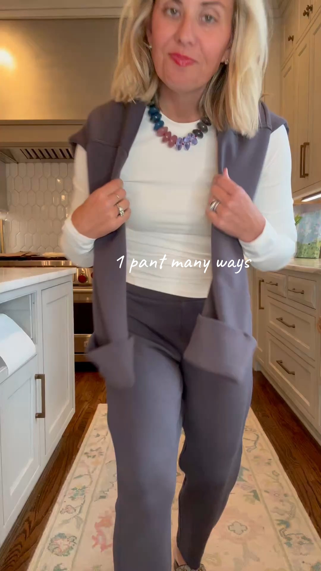 Probably noticed these are the pants that I have in multiple colors and I grabbed for them pretty much no matter where I’m going. I’ll wear them with platforms, wedges, flats, sneakers, slides… And everything in between

I prefer a extra small in most Spanx tops this T-shirt. I am in a small… And I like a small petite pant ! 

Use code CatherineXSpanx for 15% off your first order 

#LTKSaleAlert #LTKmomlife #LTKootd