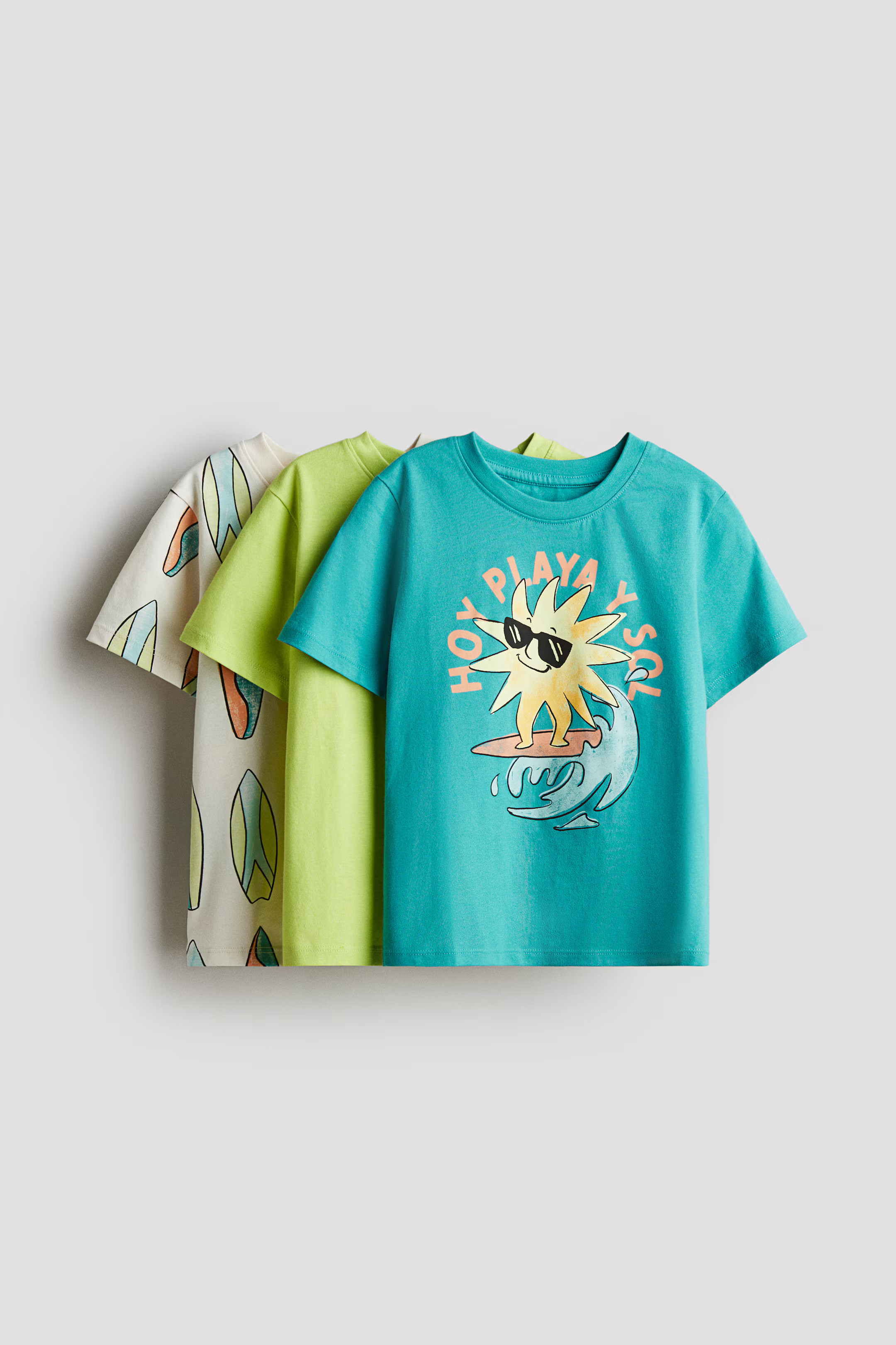 3-pack Printed T-shirts | H&M (US + CA)