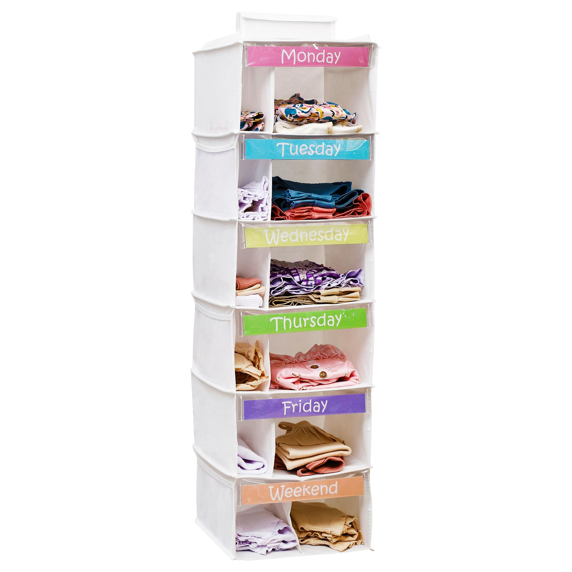 Houseables Kids Clothes Organizer, Weekly Clothes Organizer for Kids, Outfit Organizers, Closet D... | Amazon (US)