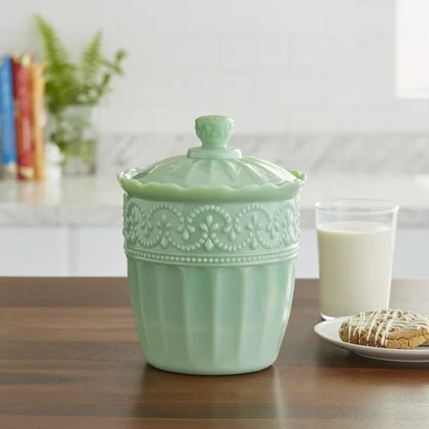 The Pioneer Woman Timeless Beauty 9.8-Inch Jade Cookie Jar - Walmart.com | Walmart (US)