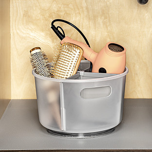 madesmart&reg; Divided Bath Tote Frost | The Container Store