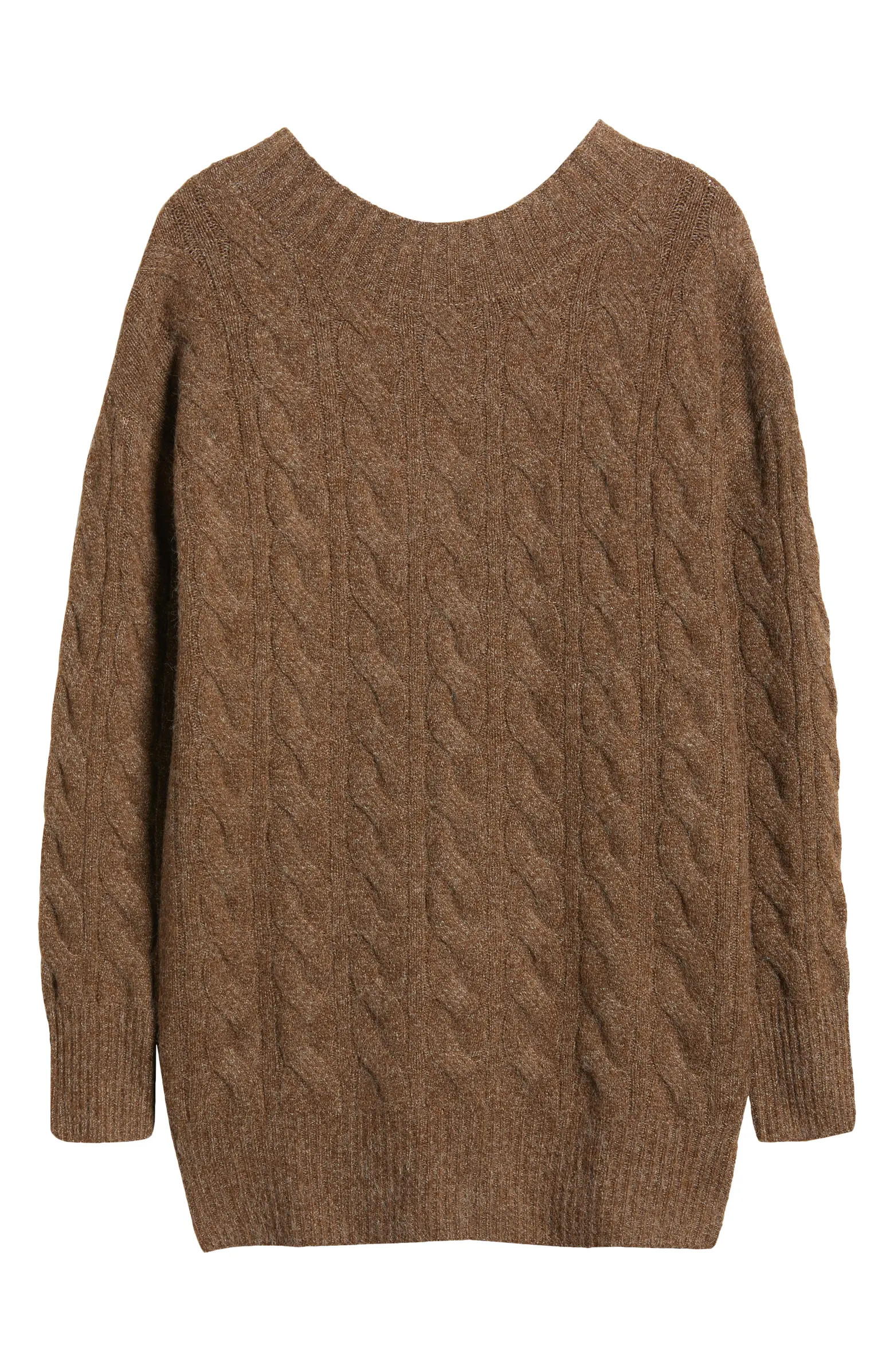 Cable Long Sleeve Sweater Dress | Nordstrom