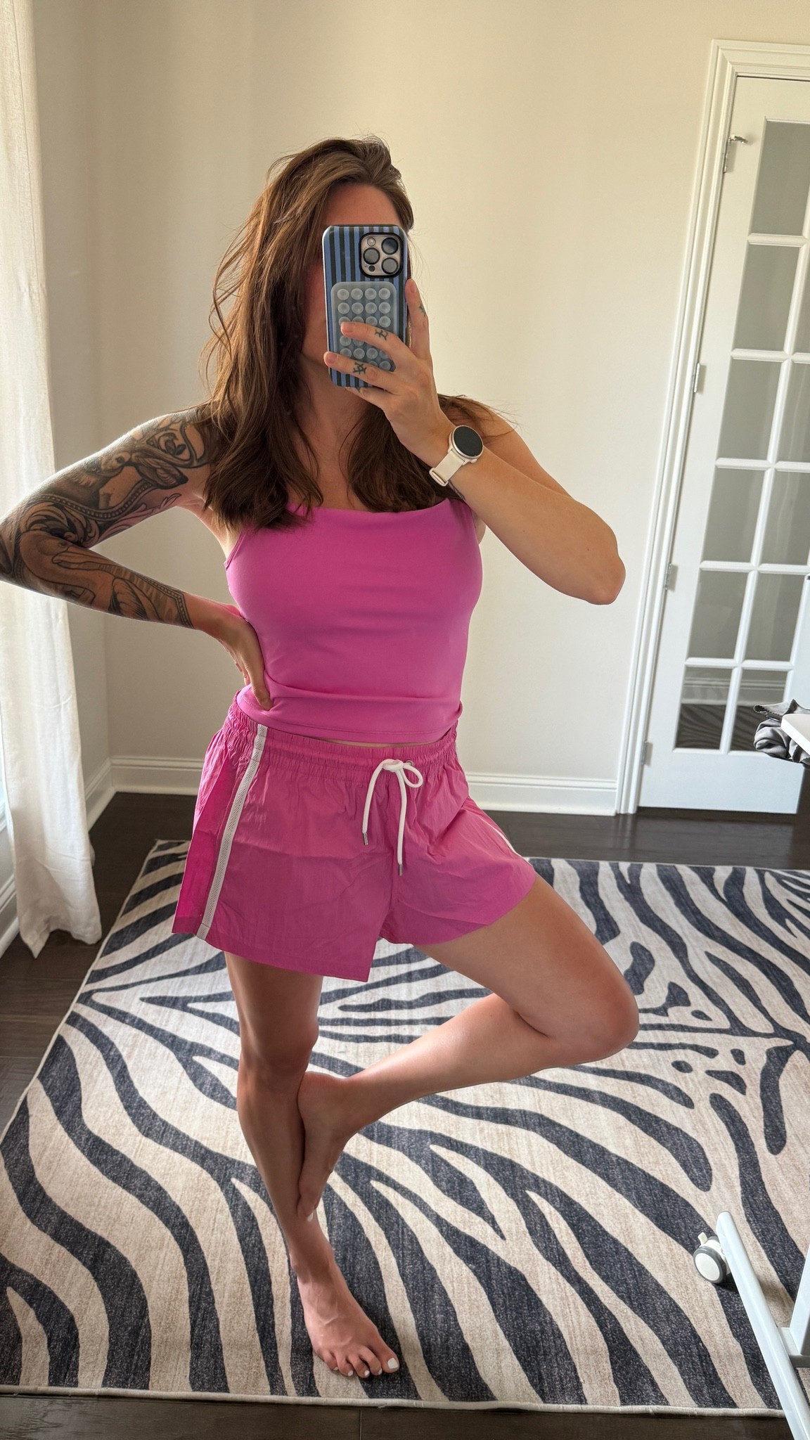 I sized up to a large in shorts (and wearing my usual large top).

#LTKActive #LTKSeasonal #LTKTall