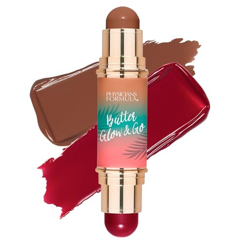 Physicians Formula Butter Glow & Go Multiuse Stick - Ultra-Creamy Formula with Murumuru Butter, Radiant Finish, Cruelty-Free - Beach Bum Plum | Amazon (US)