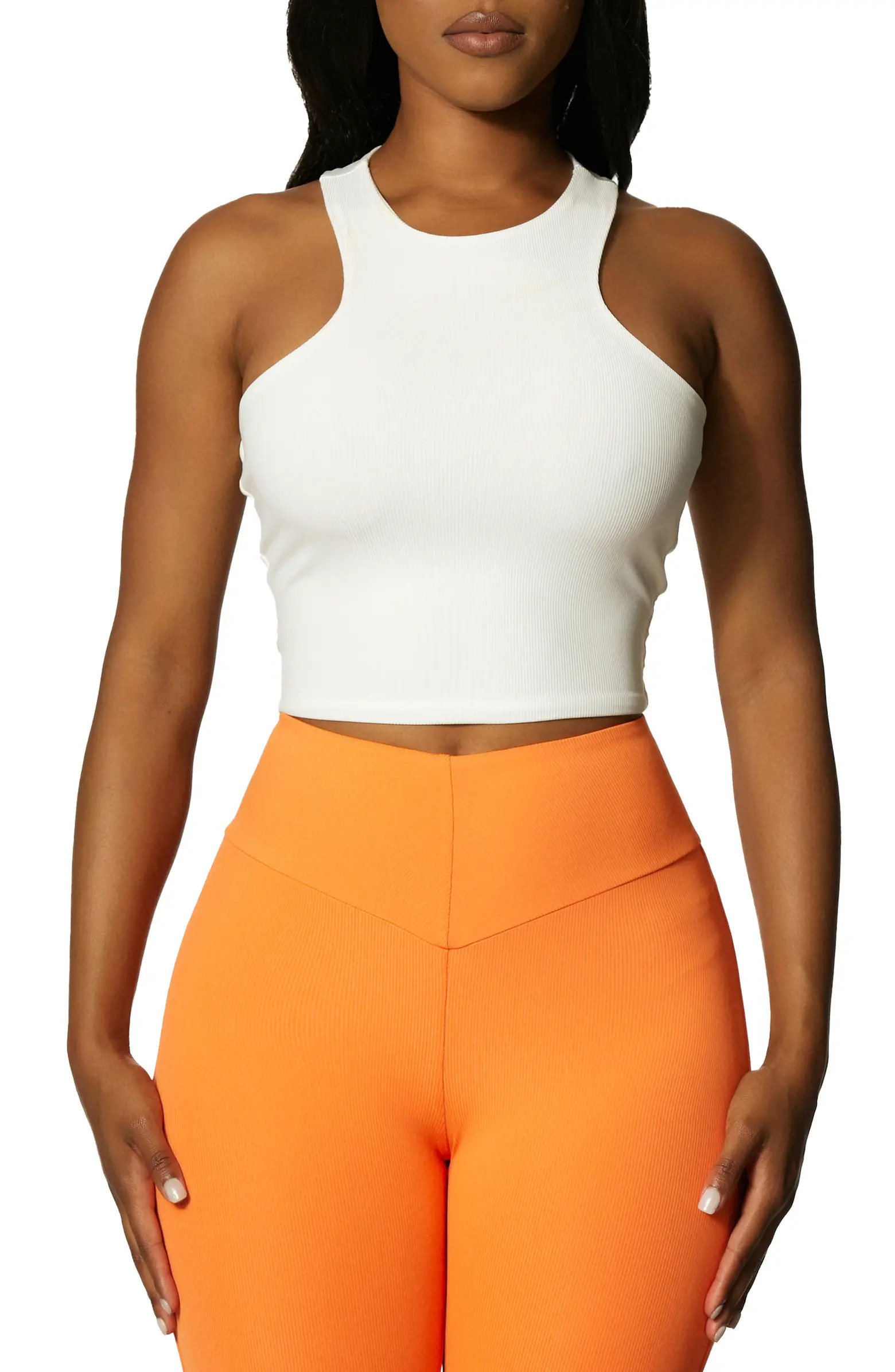 Naked Wardrobe Racerback Cropped Tank | Nordstrom | Nordstrom