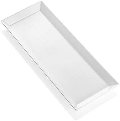 Sweese 701.000 White Rectangular Platter, Porcelain Serving Plate for Parties - 11.7 Inch | Amazon (US)