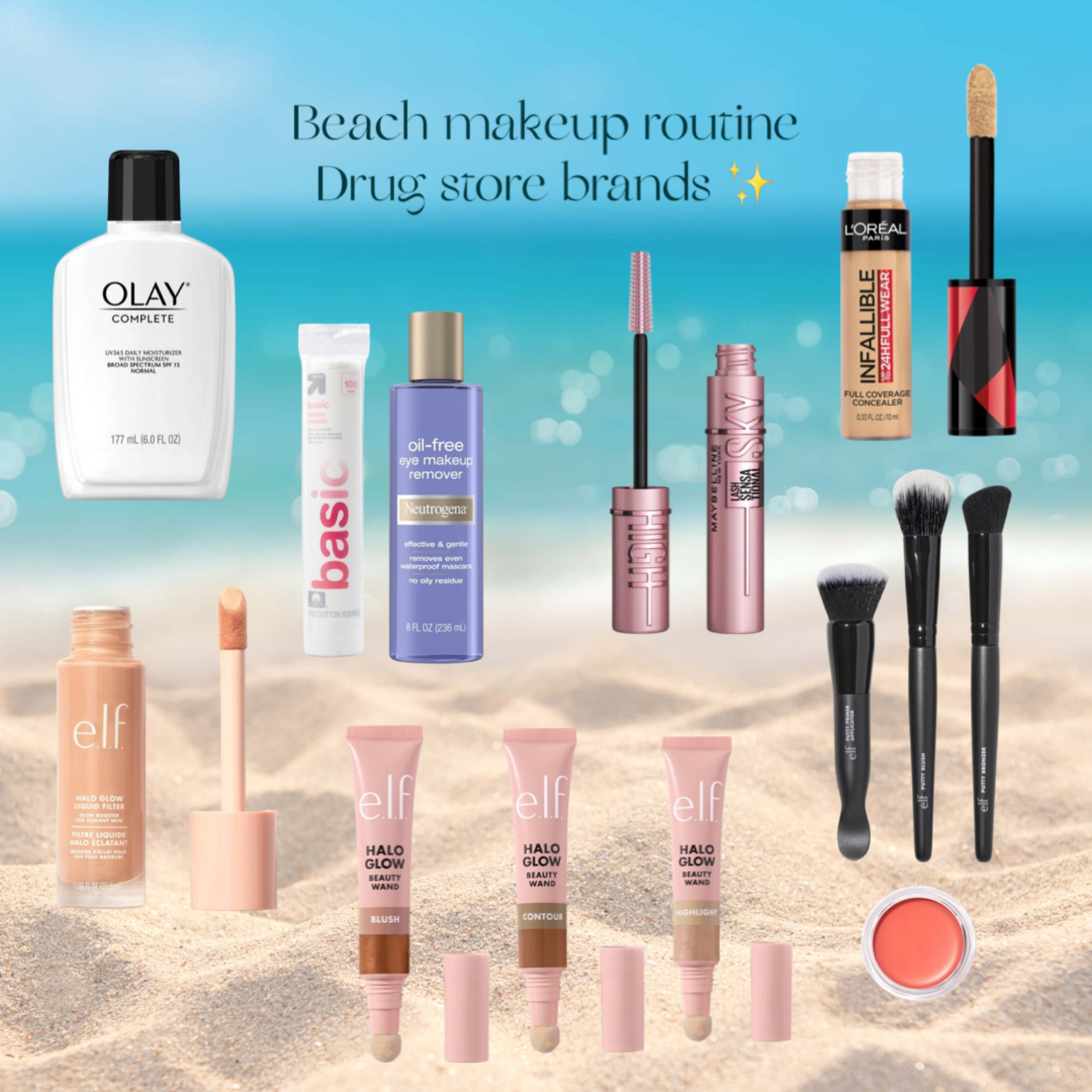 Glowy beach makeup!! 

#LTKbeauty