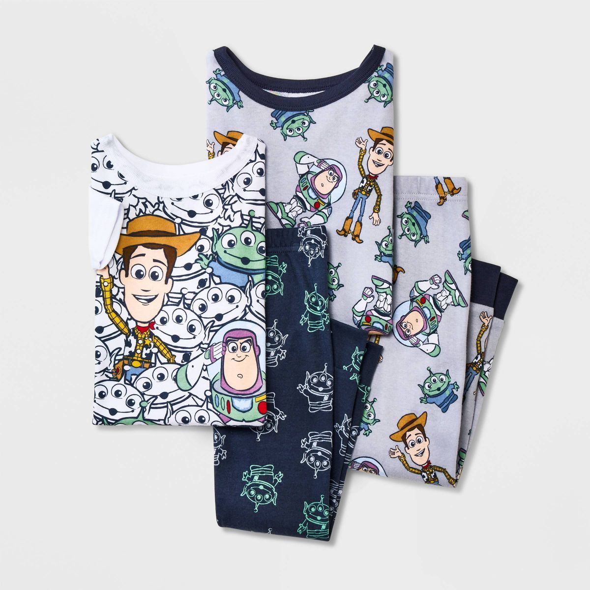 Toddler Boys' 4pc Disney Toy Story Pajama Set - White | Target